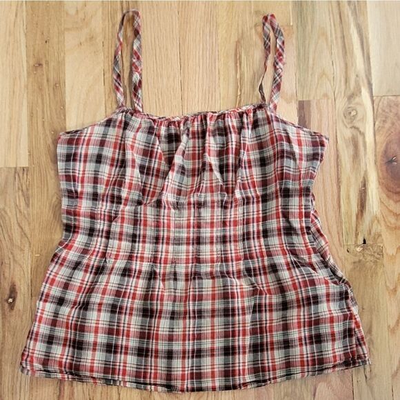 💙3 for $30💙 New York & Company Plaid Summer Tank Top Small - Picture 7 of 8